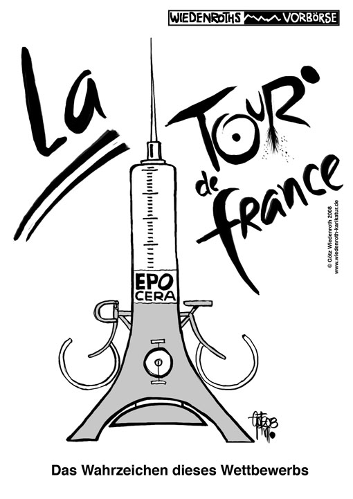 Tour de France, Radsport, Doping, Betrug, EPO, CERA, Eiffelturm, Le Tour de France, La tour de France