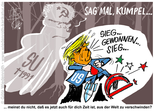 Iran; Krieg; USA; Trump; Sowjetunion; Tod; Zerstoerung; Grausamkeit; Karikatur; 2026; cartoon, caricature
