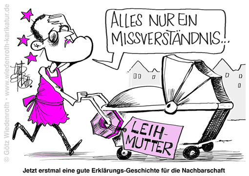 Spahn; Bundestag; Fraktion; CDU; CSU; Vorsitz; Rauswurf; Leihmutter; Affaere; Verbot; Missachtung; Ausland; Karikatur; 2026; cartoon, caricature