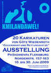 Klima, Klimaerwaermung, Klimaschutz, Ausstellung, kritisch, inkorrekt, 20 Zeichnungen, CO2, Treibhausgas, Karikaturen, Treibhauseffekt, Kyoto, Protokoll, Folgekonferenz, IPCC, Schellnhuber, Rahmstorf, Hohmeyer, Klimabericht, Klimafolgenforschung, Potsdam Institut