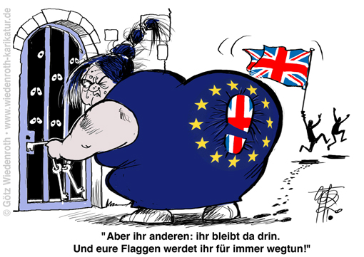 Europa; EUdSSR; Austritt; Europaeische; Union; Brexit; UK; Voelkergefaengnis; Denokratie; Defizit; Karikatur; 2020, cartoon, caricature
