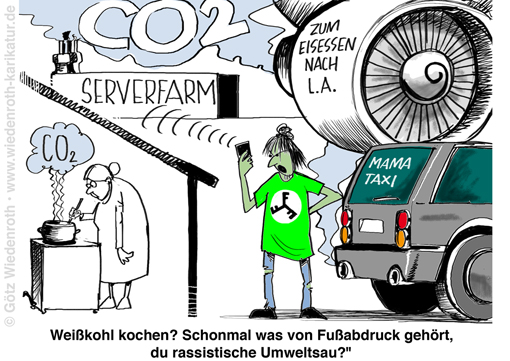 Internet; Smartphone; Sucht; Abhaengigkeit; Generation; CO2; Emission; Fanatismus; Belehrung; gaengeln; Nannystaat; Ideologie; Fussabdruck; Heuchelei; Asymmetrie; Doppelmoral; Pflichtluege; Rassismus; Klimaschutz; Umweltsau; Infantilitaet; Reisen; Bequemlichkeit; SUV; Jugend; Wohlstand; Verbloedung; Karikatur; 2020, cartoon, caricature