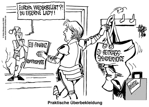 Corona; EUdSSR; Europa; EU; Merkel; Gipfel; Einigung; Wiederaufbaufonds; Deutschland; Beitrag; Milliarden; 1,8, Billionen, Euro, Kompromiss; Wiederholung; Diktatur; Demokratie; Defizit; Abschaffung; Zwang; Willkuer; Unrechtsstaat; Steuern; CO2-Steuer, Plastiksteuer, Digitalsteuer, Schulden, Schuldenaufnahme, Konsum, abwuergen, Karikatur; 2005; 2020, cartoon, caricature